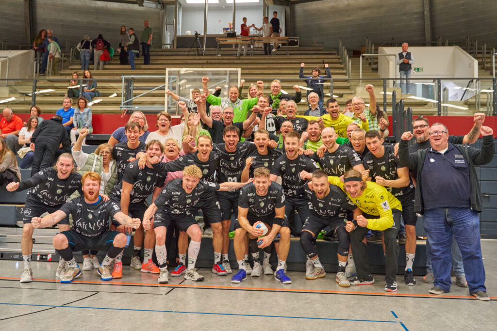 Jubel beim HC Eintracht Hildesheim nach einem Spiel