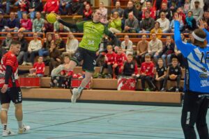 Spielsituation des HC Eintracht Hildesheim gegen Dragons