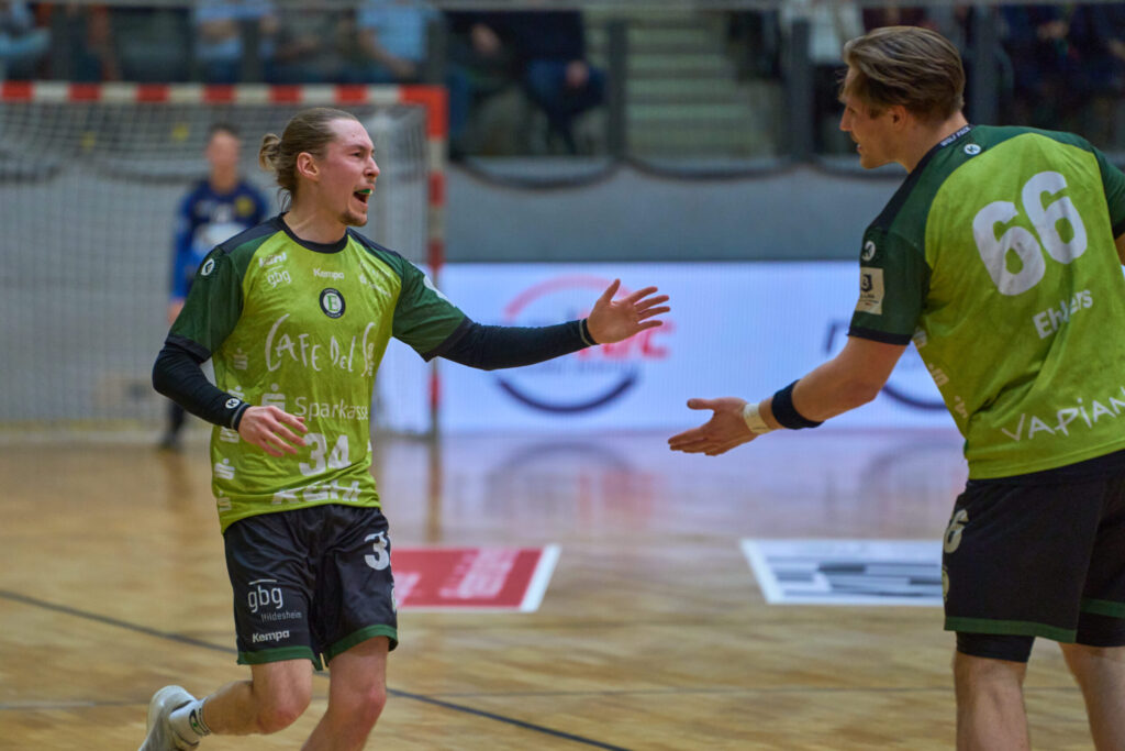 Spielsituation des HC Eintracht Hildesheim gegen Baunatal