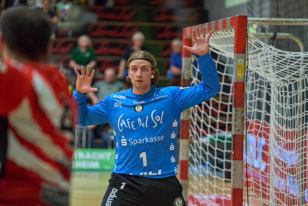 Spielsituation des HC Eintracht Hildesheim gegen Dragons