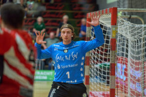 Spielsituation des HC Eintracht Hildesheim gegen Dragons