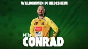 Grafik mit Nils Conrad für den HC Eintracht Hildesheim