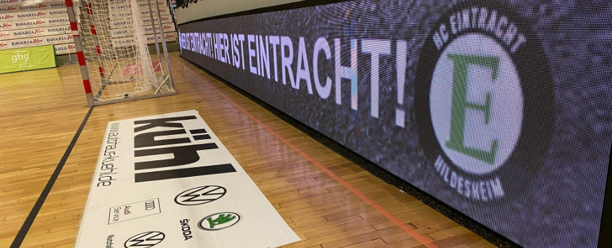 TV-relevante Werbeflächen beim HC Eintracht Hildesheim